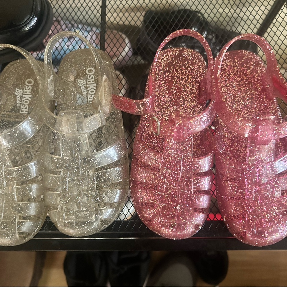 OshKosh B'gosh Kids Sparkle Sandals - Pink and Silver